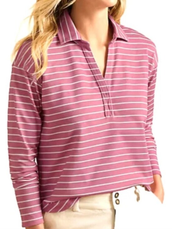 Garnet Hill Tops - Garnet Hill Vintage Knit Polo Rugby Shirt